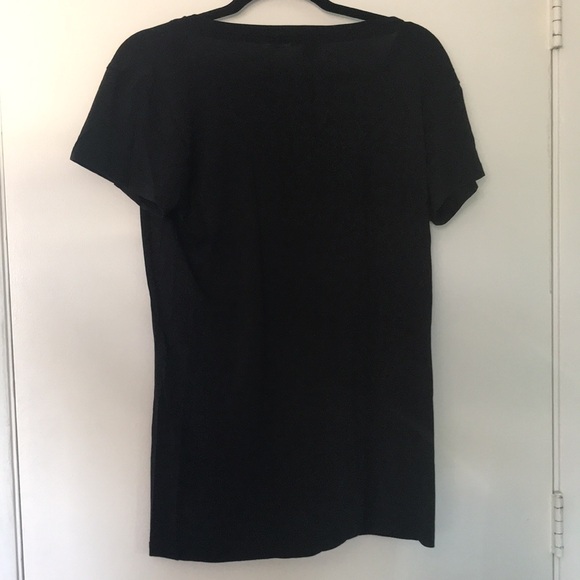 Breast cancer rhinestone HOPE t-shirt black size large - Picture 4 of 6